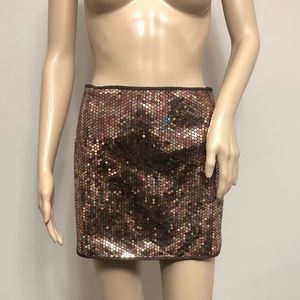 Beautiful Allover Sequin Party Skirt, Mini, NWT